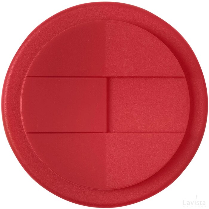 Brite-Americano® 350 ml geïsoleerde beker Wit, Rood Wit/Rood