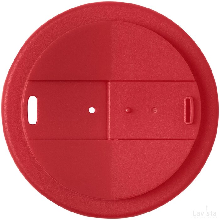 Brite-Americano® 350 ml geïsoleerde beker Wit, Rood Wit/Rood