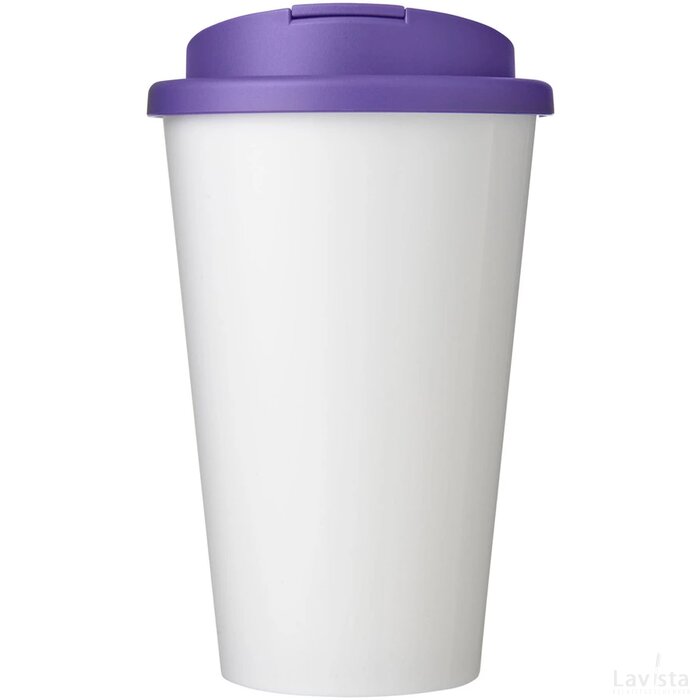 Brite-Americano® 350 ml geïsoleerde beker Wit, Paars Wit/Paars