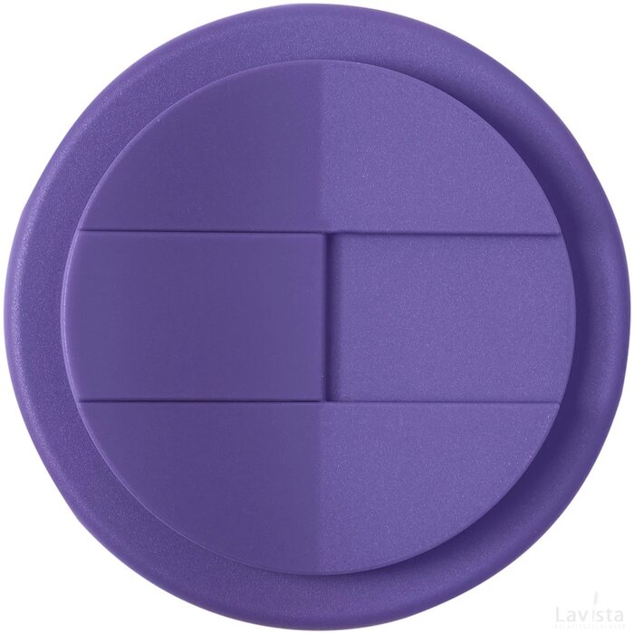 Brite-Americano® 350 ml geïsoleerde beker Wit, Paars Wit/Paars