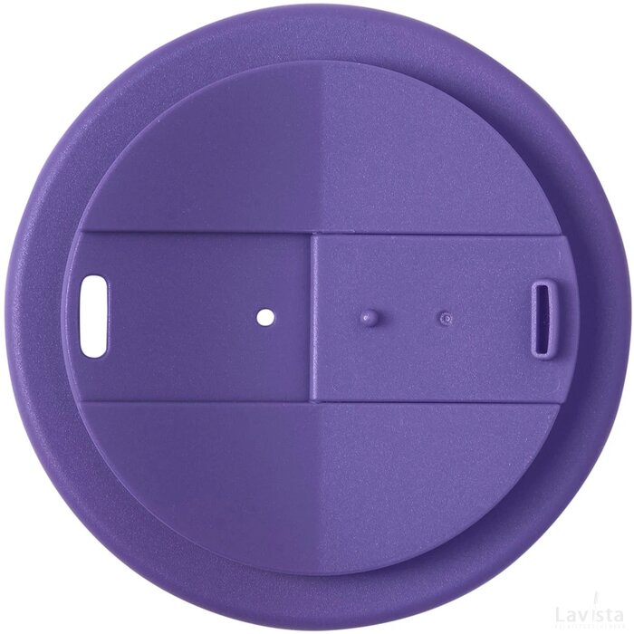 Brite-Americano® 350 ml geïsoleerde beker Wit, Paars Wit/Paars