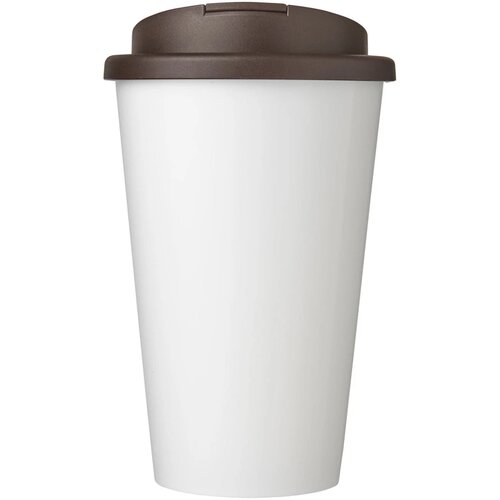 Brite-Americano® 350 ml geïsoleerde beker Wit, Bruin Wit/Bruin