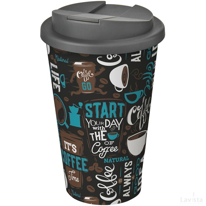 Brite-Americano® 350 ml geïsoleerde beker Wit, Grijs Wit/Grijs