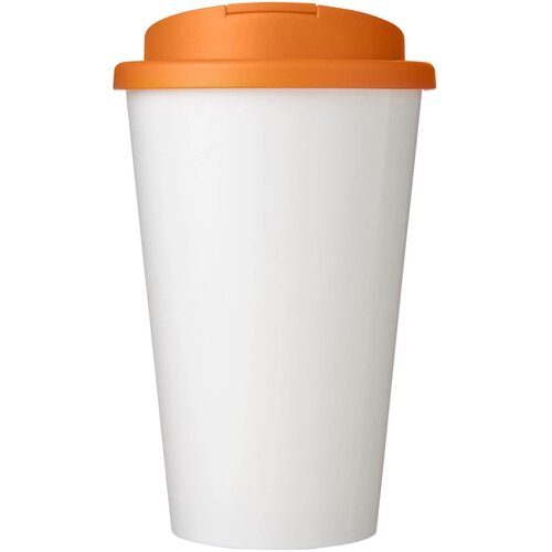 Brite-Americano® 350 ml geïsoleerde beker Wit, Oranje Wit/Oranje