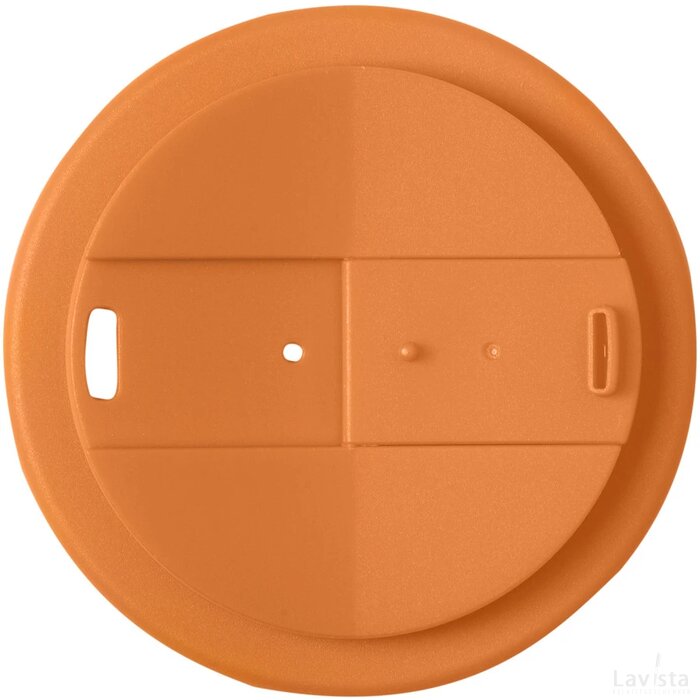 Brite-Americano® 350 ml geïsoleerde beker Wit, Oranje Wit/Oranje