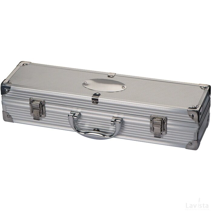 Grillkoffer grijs silvergrey zilvergrijs