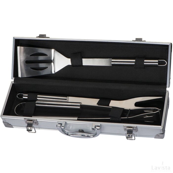 Grillkoffer grijs silvergrey zilvergrijs