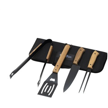 Asado Bbq-Set Barbecueset Zwart
