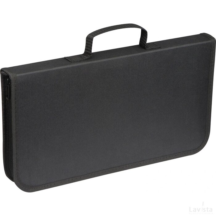 Barbeque set in etui met rits beige