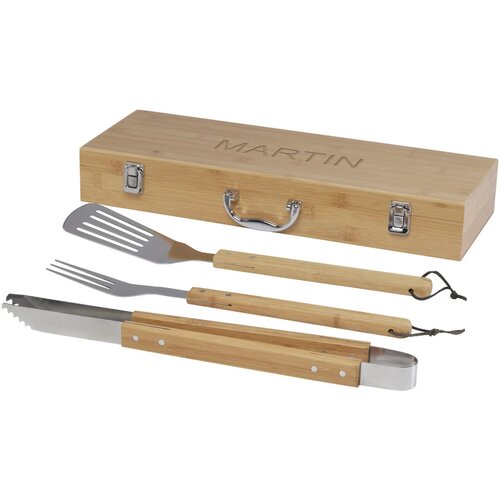 Assadus 3-delige barbecueset Naturel