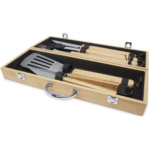 Churras 5-delige barbecueset Naturel