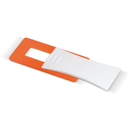 Webcam cover wit / oranje