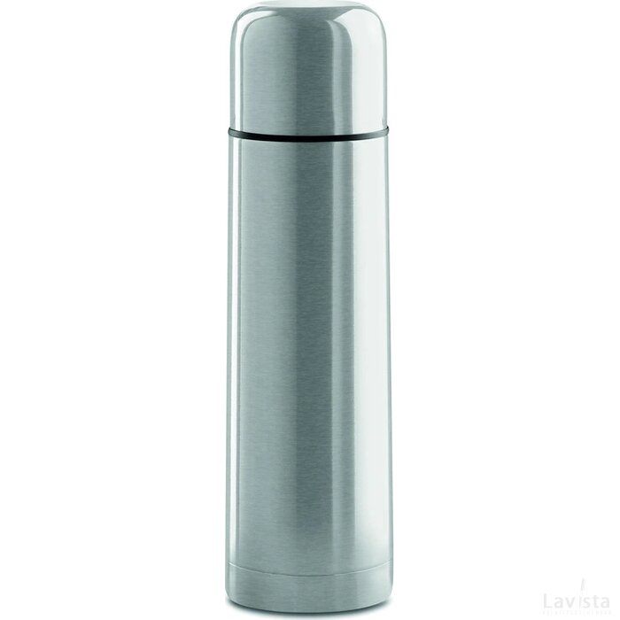 Dubbelwandige drinkfles 500ml Chan mat zilver