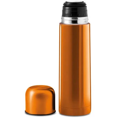 Dubbelwandige drinkfles 500ml Chan oranje