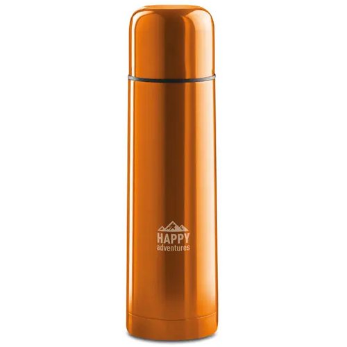 Dubbelwandige drinkfles 500ml Chan oranje