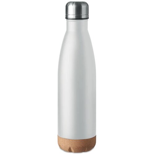 Dubbelwandige fles 500 ml Aspen cork wit