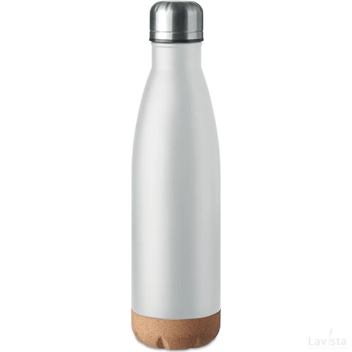 Dubbelwandige fles 500 ml Aspen cork wit