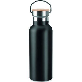 Dubbelwandige fles 500ml Helsinki zwart Dubbelwandige fles 500ml Helsinki zwart