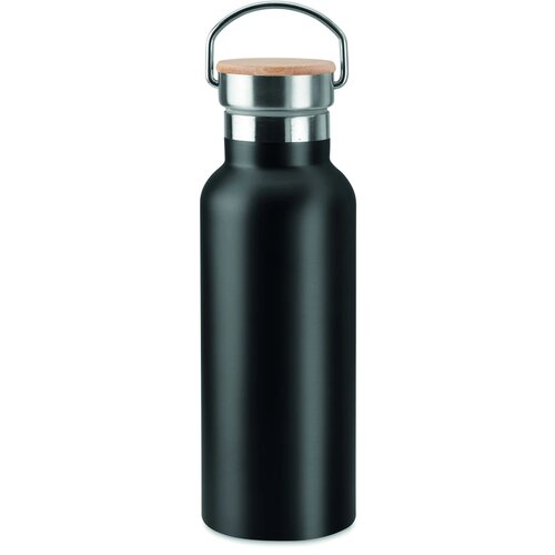 Dubbelwandige fles 500ml Helsinki zwart