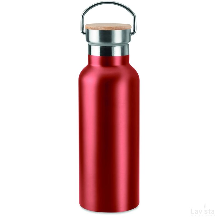 Dubbelwandige fles 500ml Helsinki rood