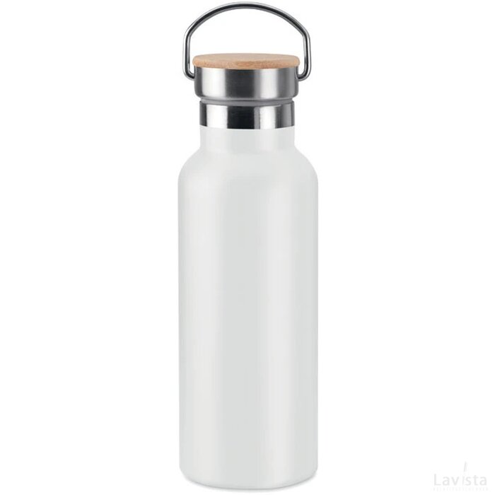 Dubbelwandige fles 500ml Helsinki wit