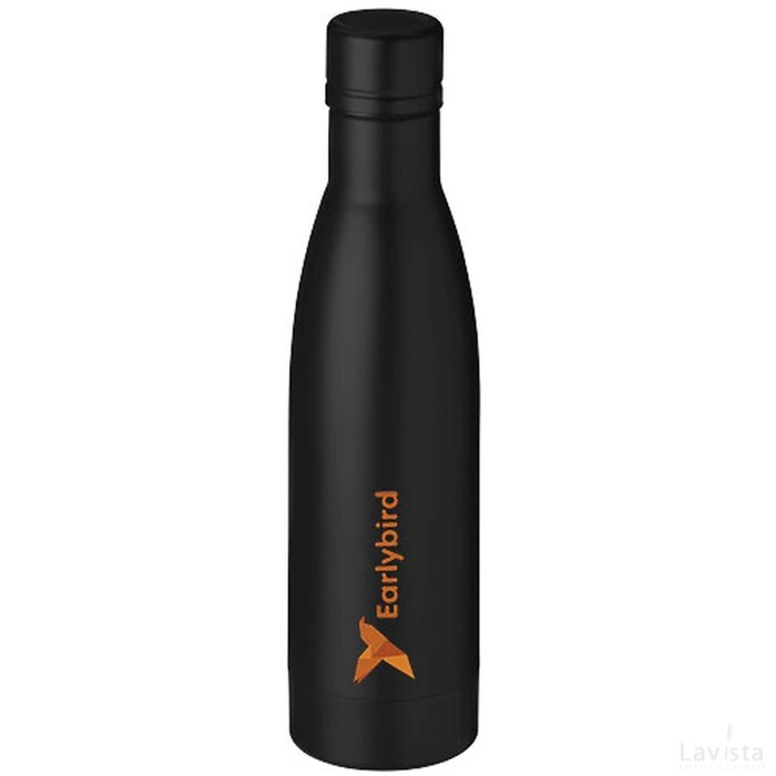 Vasa koper vacuüm geïsoleerde drinkfles Zwart