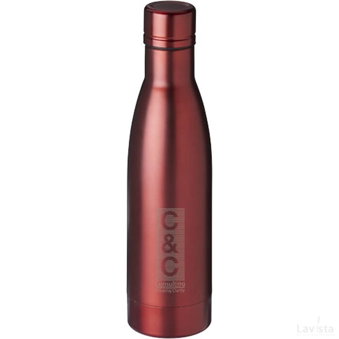 Vasa koper vacuüm geïsoleerde drinkfles Rood