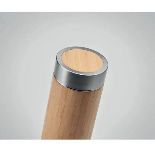 Dubbelwandige bamboe fles 400ml Batumi hout 400 ml