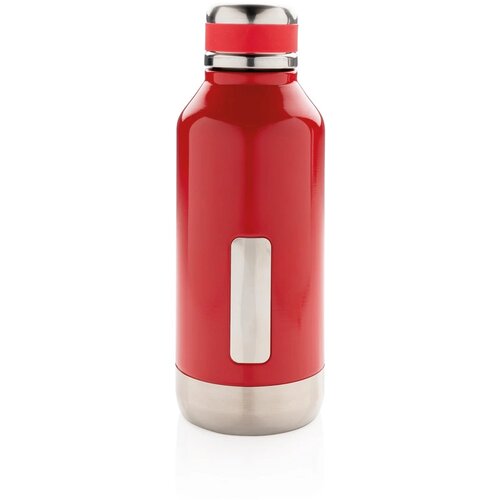 Lekvrije isoleerfles met logo plaatje rood