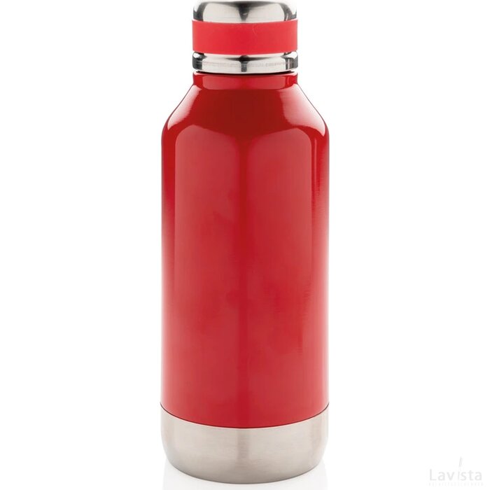 Lekvrije isoleerfles met logo plaatje rood