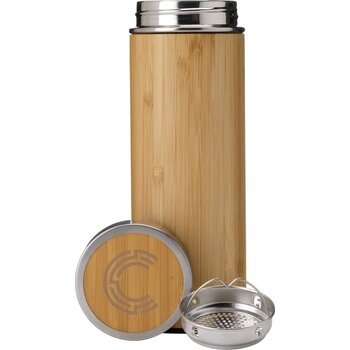 Osaka Bamboe Thermosfles/Thermosbeker Hout Osaka Bamboe Thermosfles/Thermosbeker Hout