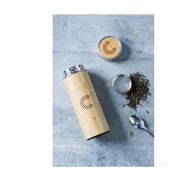 Osaka Bamboe Thermosfles/Thermosbeker Hout