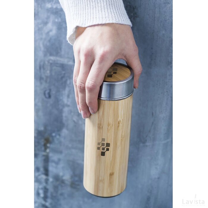 Osaka Bamboe Thermosfles/Thermosbeker Hout