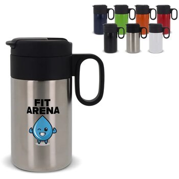 Thermofles Flow met handvat 250ml licht groen