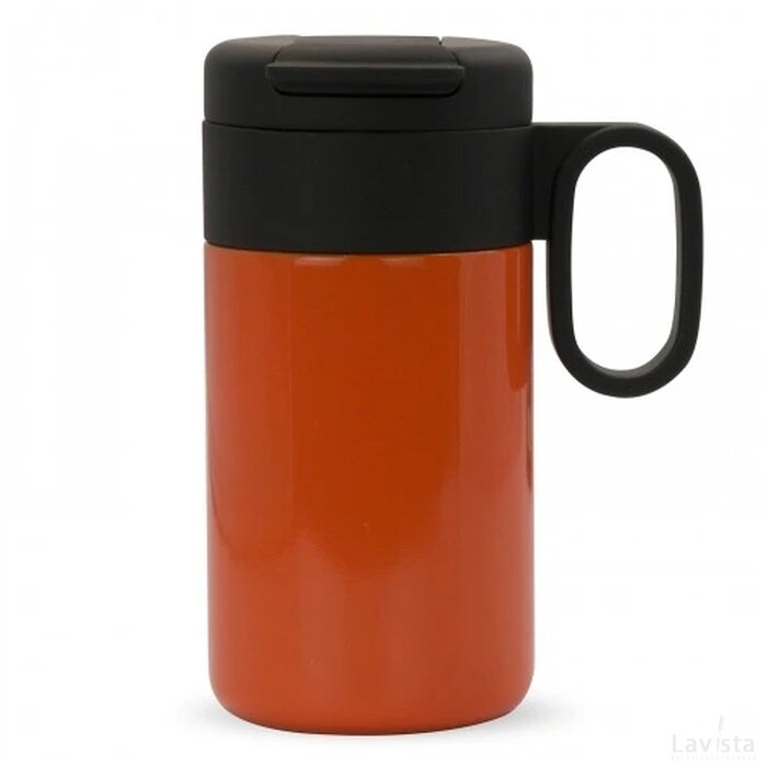 Thermofles Flow met handvat 250ml oranje