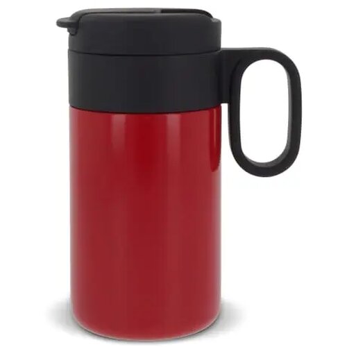 Thermofles Flow met handvat 250ml rood