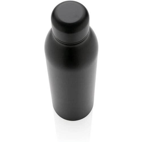 RCS gerecycled roestvrijstalen vacuümfles 500ML zwart