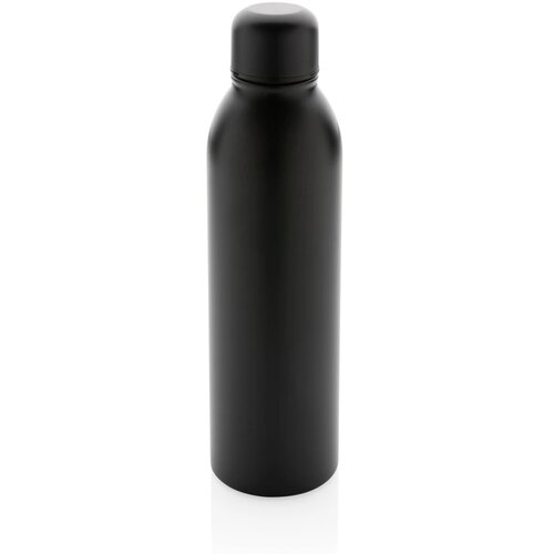 RCS gerecycled roestvrijstalen vacuümfles 500ML zwart