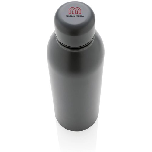 RCS gerecycled roestvrijstalen vacuümfles 500ML antraciet