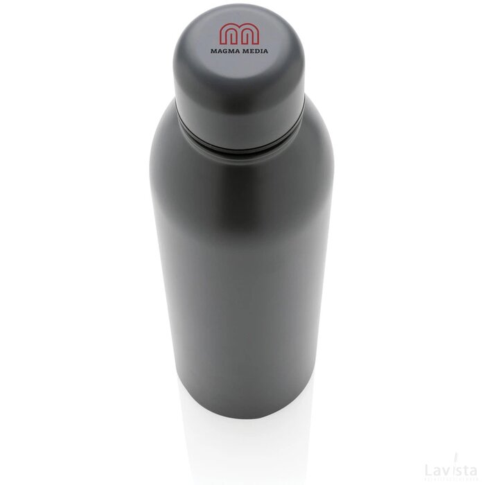 RCS gerecycled roestvrijstalen vacuümfles 500ML antraciet
