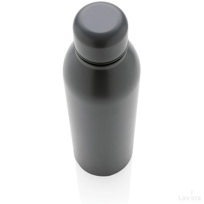 RCS gerecycled roestvrijstalen vacuümfles 500ML antraciet