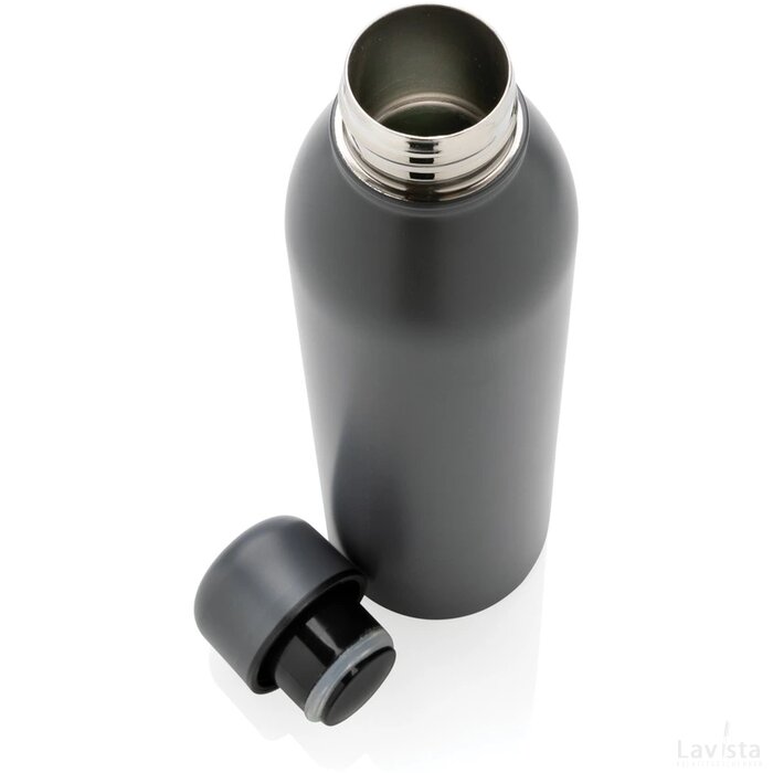 RCS gerecycled roestvrijstalen vacuümfles 500ML antraciet