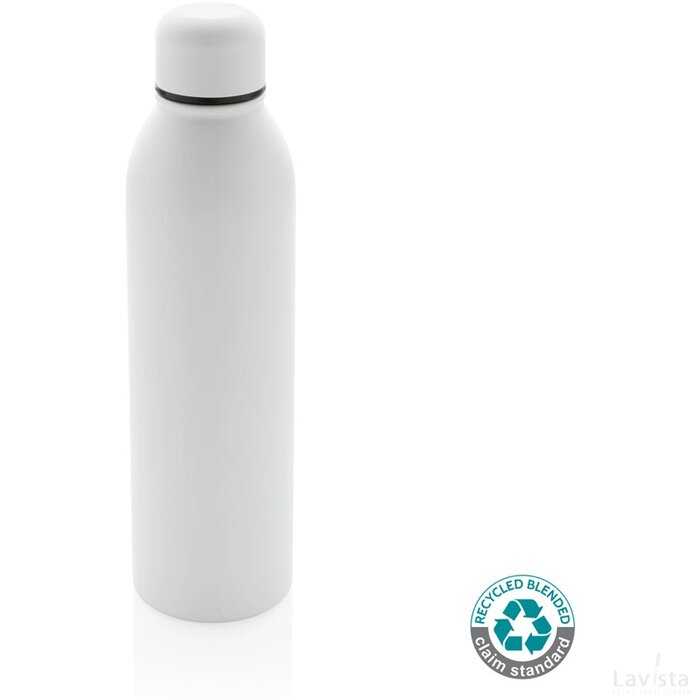 RCS gerecycled roestvrijstalen vacuümfles 500ML wit