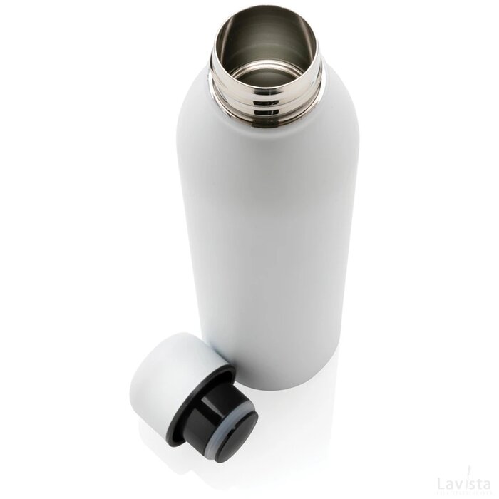 RCS gerecycled roestvrijstalen vacuümfles 500ML wit
