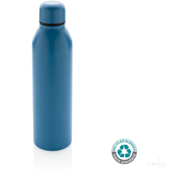 RCS gerecycled roestvrijstalen vacuümfles 500ML blauw