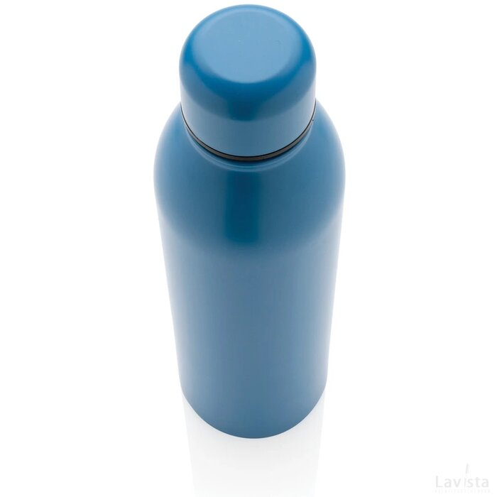 RCS gerecycled roestvrijstalen vacuümfles 500ML blauw