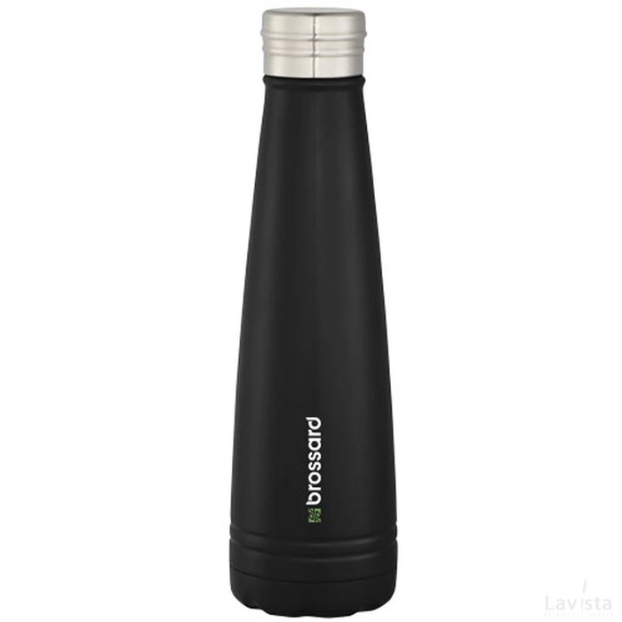Duke koper vacuüm geïsoleerde drinkfles Zwart