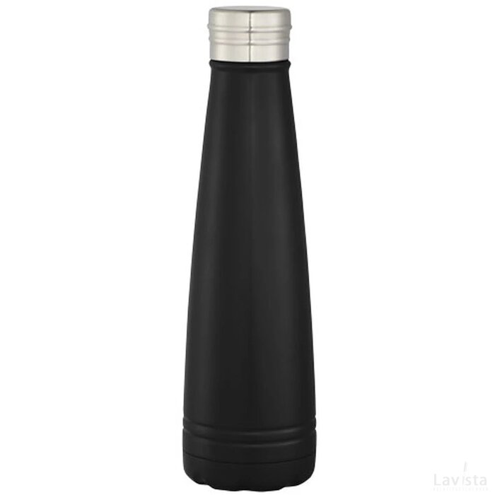 Duke koper vacuüm geïsoleerde drinkfles Zwart