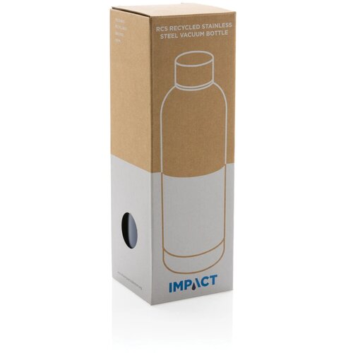 RCS gerecycled roestvrijstalen Impact vacuümfles blauw