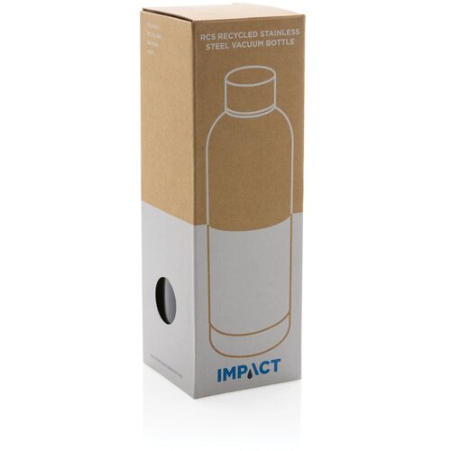 RCS gerecycled roestvrijstalen Impact vacuümfles grijs